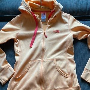 Women’s north face zip up jacket with hood